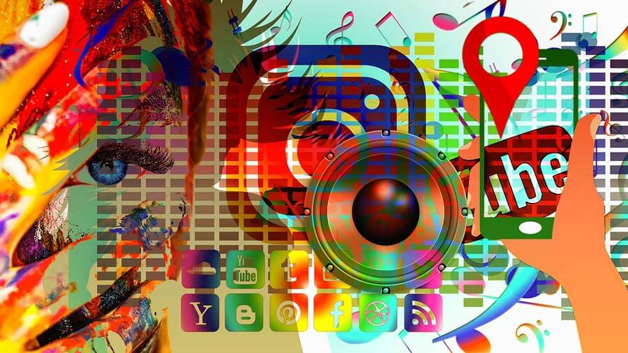 Social media themed image